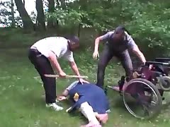 Forced porn video 'Invalid granny is abused and force fucked in the park'